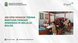 450 KPM Dengok Terima Bantuan Pangan Kemensos RI melalui Bulog